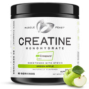 Muscle Feast Creapure creatine powder bottle boosts endurance during bursts.