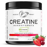 Muscle Feast Creapure packaging highlights pure creatine for trusted workouts.