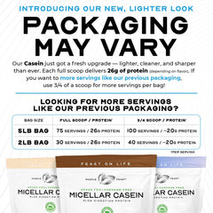 Micellar casein scoop by Muscle Feast for convenient daily mixing