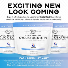 Muscle Feast HBCD jar label emphasizing clean, all-natural ingredients.