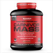 MuscleMeds Carnivor Mass bottle for convenient post-workout mass gain