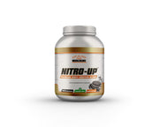 Muscleology Nitro-Up Whey front packaging showing premium protein for workouts