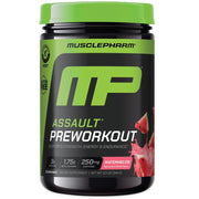 MusclePharm Assault Watermelon bottle ready for your workout boost.