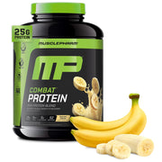MusclePharm Combat Protein Bottle in Banana Cream supports workout fueling
