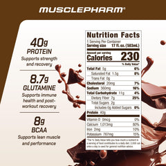 MusclePharm Combat Ready bottle angled for ready-to-drink convenience.