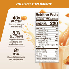 MusclePharm Combat Ready chocolate fudge RTD bottle, rich flavor after training