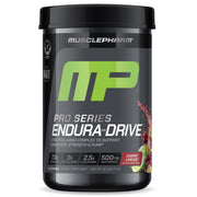 MusclePharm Endura-Drive bottle pour shows stim-free pre-workout energy potential.