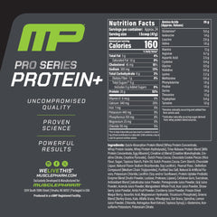 MusclePharm Pro Series Protein+ bottle and shaker showing smooth mixability for on-the-go training