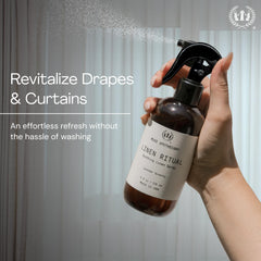 Muse Apothecary Linen Ritual packaging label highlighting cruelty-free and US-made