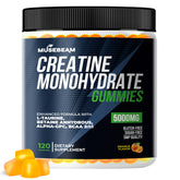 Musebeam Creatine Monohydrate Gummies bottle for convenient daily use.