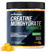 Musebeam Creatine Monohydrate Gummies bottle for convenient daily use.