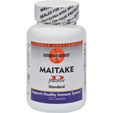 Mushroom Wisdom Grifron Maitake D-Fraction bottle highlights gluten-free capsules for daily routines.
