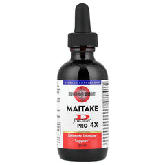 Mushroom Wisdom Maitake D Fraction Pro 4X bottle for convenient daily use.