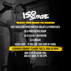 Mutant ISO Surge whey shaker with chocolate shake ready to drink