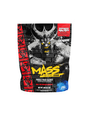 Mutant Mass Extreme Gainer Vanilla can showing high density calories for muscle support