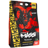 Mutant Mass weight gainer tub front featuring the high-calorie formula for bulk.