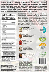 Muther Mushroom Magic Fusion cup shows smooth hot chocolate with steady energy.