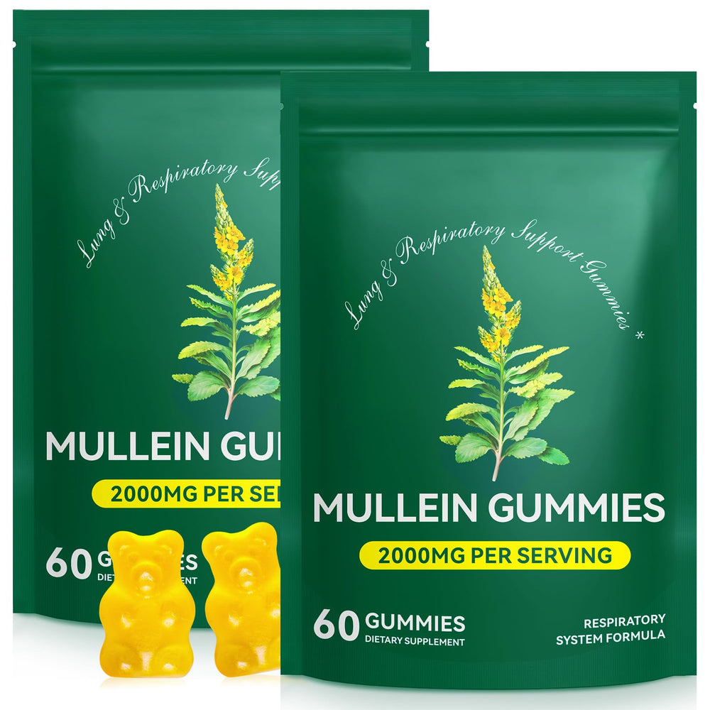 MXCZBSM Mullein Gummies bottle front for daily lung support
