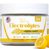 My Adventure to Fit Zero Sugar Lemon Candy Electrolytes bottle for on-the-go hydration.