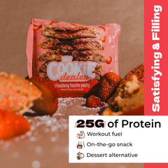My Cookie Dealer strawberry toaster protein cookies individually wrapped, convenient on-the-go snack
