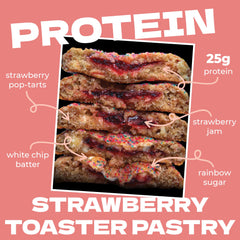 My Cookie Dealer strawberry toaster protein cookies nutrition label, protein-rich snack details
