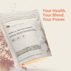 My Optimal Blend Vanilla Protein Powder serving versatile for shakes and baking