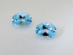 Myhealingworld blue topaz faceted brilliant-cut oval 6x8mm