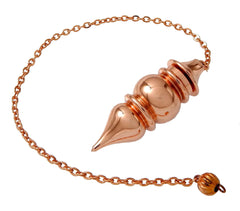 Myhealingworld unique copper pendulum cone point openable enhances focus during divination sessions.