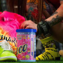 Myoblox LOCO beta-alanine buffer delays fatigue for longer sessions.