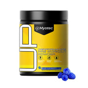 MYOTEC UP Mid Pre Workout blue raspberry tub ready to fuel your session.