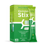 MYOXCIENCE Electrolyte STIX box top shows Lemon Lime flavor and portable hydration