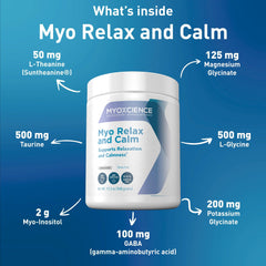 Pouring Myo Relax into a glass to show simple intake.