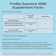MYOXCIENCE Probio Supreme capsules close-up highlighting capsule texture and potency.