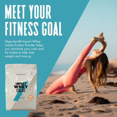 Myprotein Impact Whey Isolate Strawberry milkshake ready in minutes