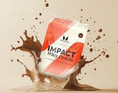 Myprotein Impact Whey nutrition label close-up with 22 g protein per serving