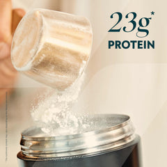 Myprotein Impact Whey Strawberry shaker bottle ready for pre or post-workout mix