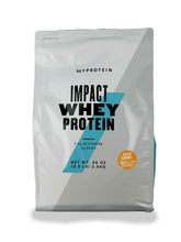 Myprotein Impact Whey Salted Caramel tub, 5.5 lb, ideal for daily protein goals
