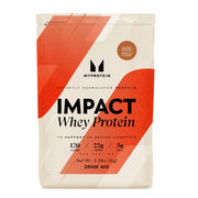 Myprotein Impact Whey Salted Caramel being poured into a shaker for a post-workout shake