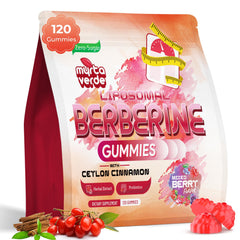Myrtaverde Berberine Gummies bottle front highlighting 2000mg potency for daily balance.