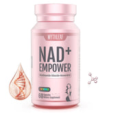 MythLeaf NAD+ for Women bottle on display highlights premium daily energy.