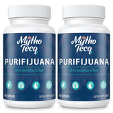 MythoTecq 90,000MG detox capsules close-up for convenient daily cleanse support.