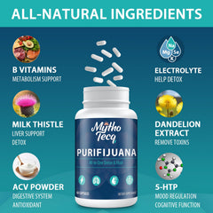 Pouring MythoTecq capsules illustrates a quick, simple dose for busy days