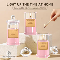 MY ZORAHOME Gardenia candle wick crackle creates a cozy, relaxing atmosphere.