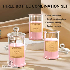 MY ZORAHOME Gardenia candle delivers long-lasting fragrance for rooms and spaces.