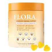 MZXDXZE Flora Plus Gummies bottle front for daily vaginal health support and balanced flora.