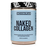 NAKED Chocolate Collagen Peptides bottle for daily joints and skin support.