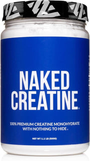 NAKED creatina monohidrato micronizado, envase 500 g, polvo puro para entrenamientos consistentes.