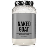 NAKED Goat pasture-fed whey powder in a canister for a clean protein boost, great for smoothies