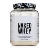 NAKED Whey 2lb bag—unflavored protein for clean workouts.