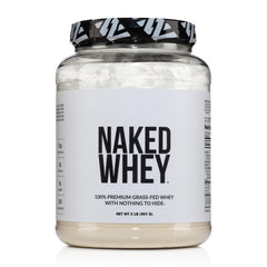 NAKED Whey 2lb bag—unflavored protein for clean workouts.